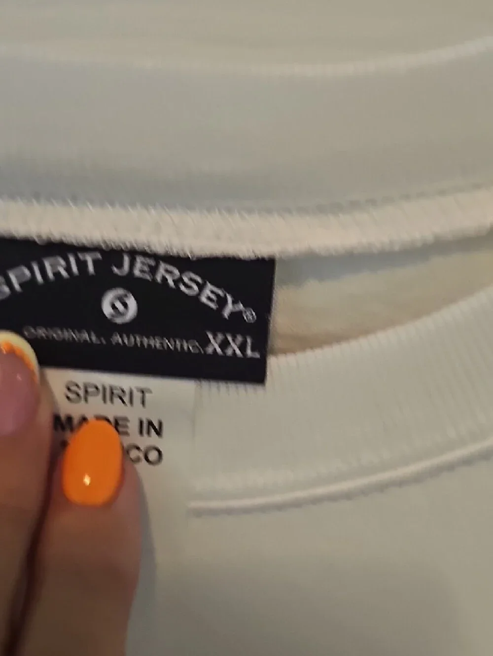 NWOT Very OVERSIZE Men's White Shirt with Black Stripe - Classic Contrast - Picture 3 of 4